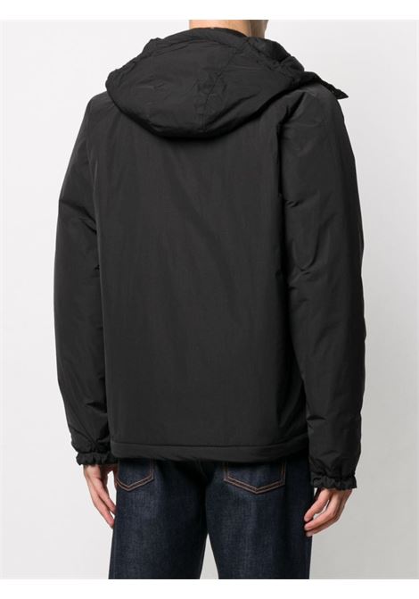 Black nylon and polyester-blend zip-up hooded jacket  ASPESI | 0I19-G70301241