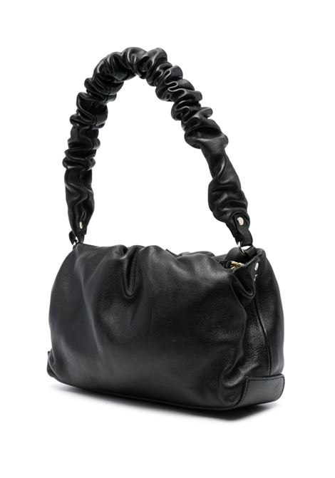black calf leather Tulipa Heritage Glove ruched detailing bag  ZANELLATO | 068430-0710000Z0001